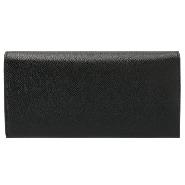 22d15000070010 2 Ferragamo Long Wallet Bifold Gancini Flap Pass Case Black