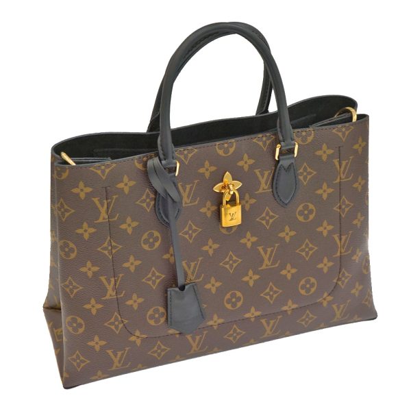 23 1127 1 Louis Vuitton Flower Tote 2way Shoulder Bag Brown