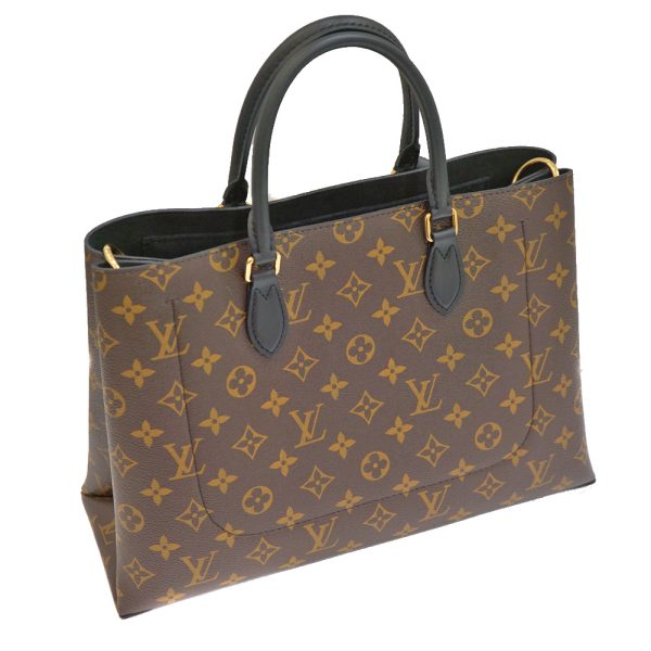 23 1127 2 Louis Vuitton Flower Tote 2way Shoulder Bag Brown