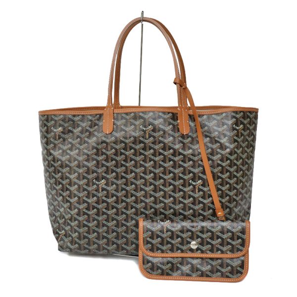 23 1150 1 Goyard Saint Louis PM Tote Bag Black Brown