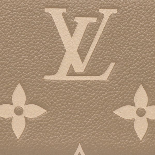 23 1280 07 Louis Vuitton Zippy Wallet Round Zipper Beige