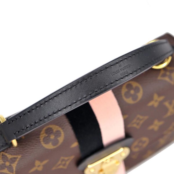 23 3207 8 Louis Vuitton Georges BB 2way Handbag Black Pink