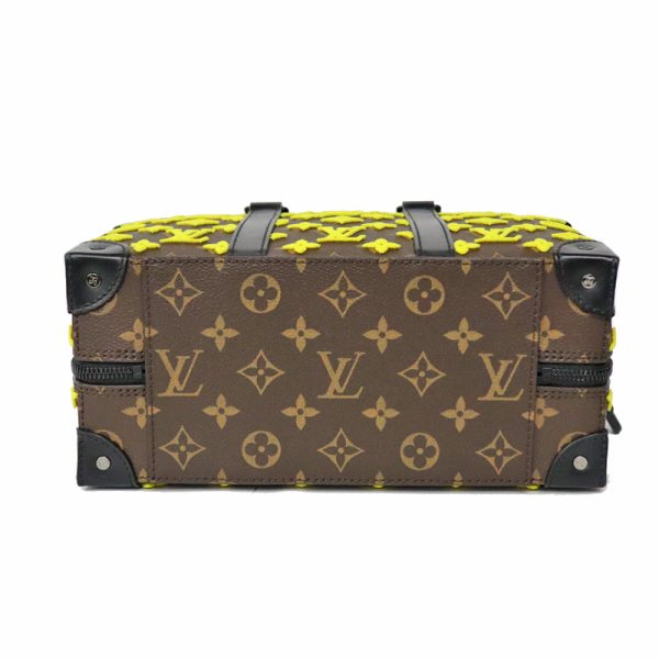 23 3455 4 Louis Vuitton Speedy Soft Trunk Brown x Yellow