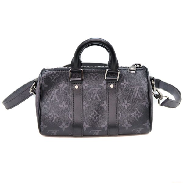 23 3642 2 Louis Vuitton Keepall XS Handbag Black Gray