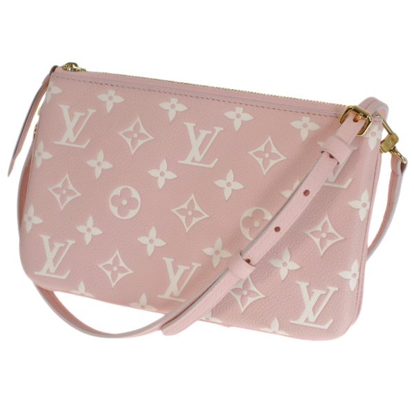 23 4131 Louis Vuitton Pochette Double Shoulder Baby Pink