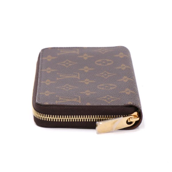 23 5779km22 0285 04 Louis Vuitton Monogram Round Zipper Wallet Bag Brown