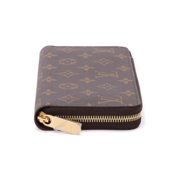 23 5779km22 0285 05 Louis Vuitton Monogram Round Zipper Wallet Bag Brown