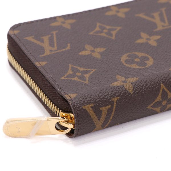 23 5779km22 0285 08 Louis Vuitton Monogram Round Zipper Wallet Bag Brown