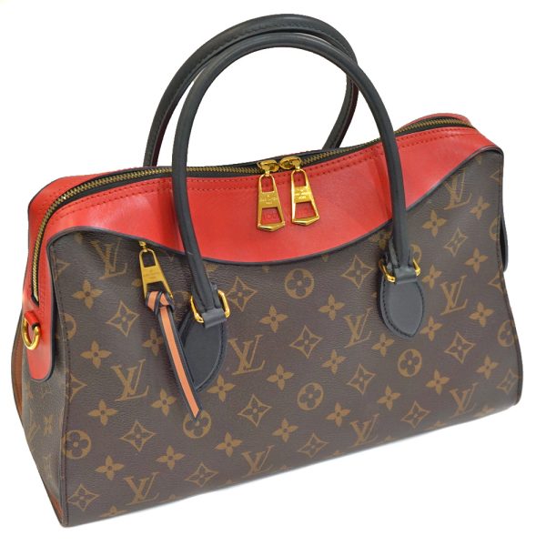 23 622 1 Louis Vuitton Tuileries Tote Shoulder Red Brown