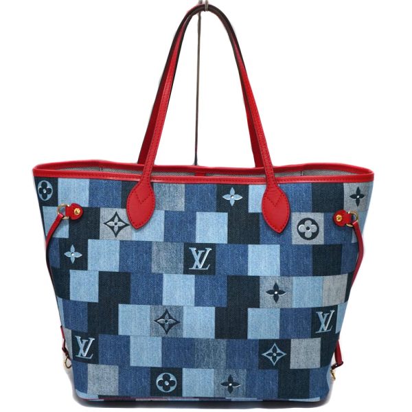 23 636 1 Louis Vuitton Patchwork Neverfull MM Tote Blue Red