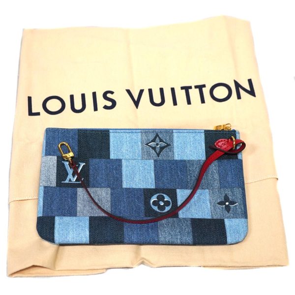 23 636 14 Louis Vuitton Patchwork Neverfull MM Tote Blue Red