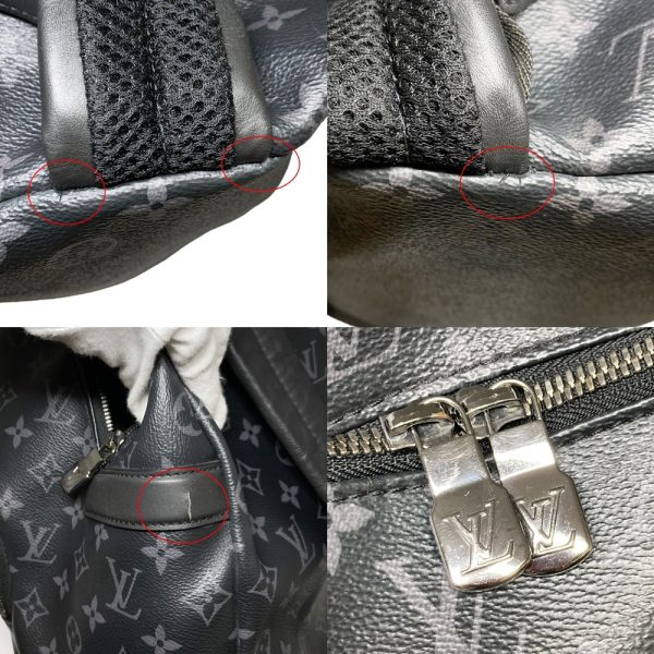 2300511 9 LOUIS VUITTON Rucksack Backpack Black Gray