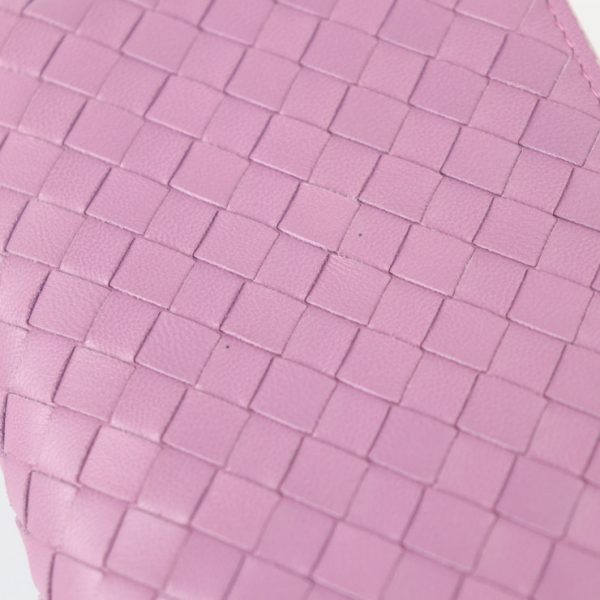 2301033002005 8 Bottega Veneta Shoulder Wallet Intrecciato Leather Lavender Pink