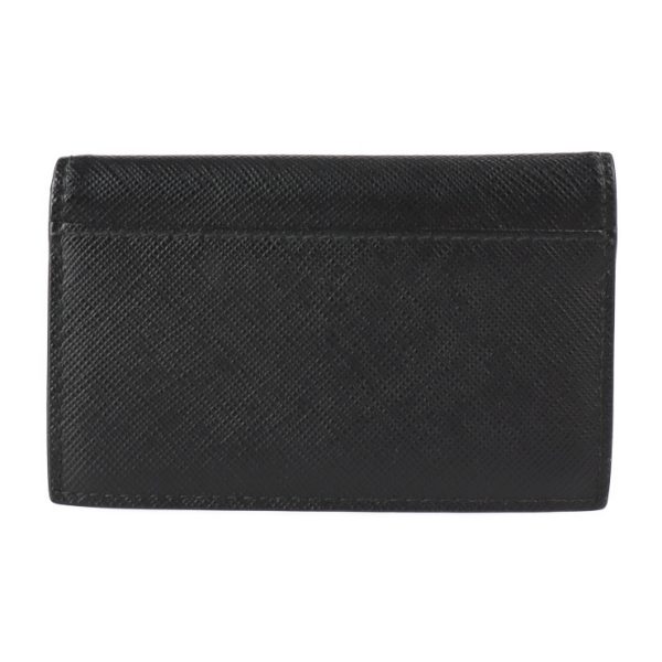 2302033007023 3 Prada Saffiano Metal Leather Card Case Black