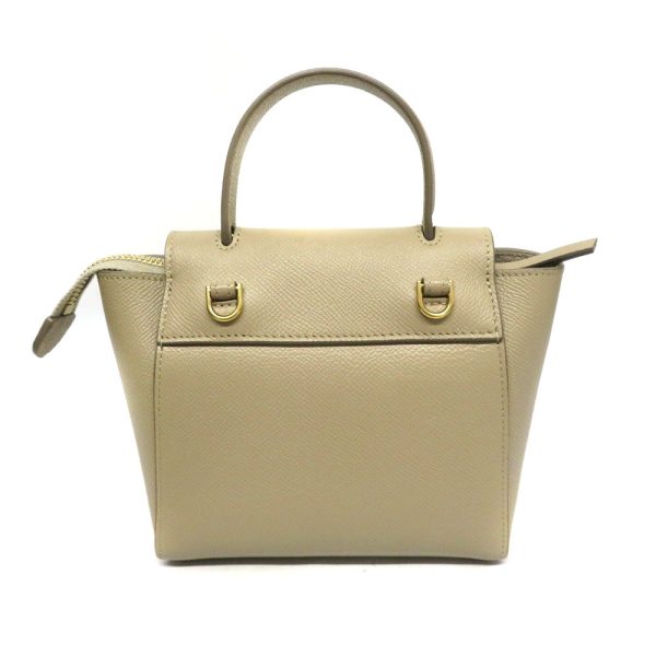 23022112 Celine Pico Grained Calfskin 2 Way Beit Shoulder Bag Beige