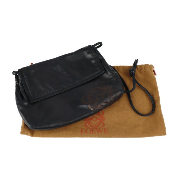 2303061001011 10 Loewe Shoulder Bag Nappa Leather Black