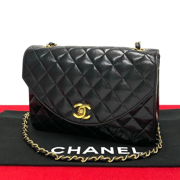 230318rvk 14007 1 Chanel Matelasse Coco Mark Turnlock Lambskin Shoulder Bag Black