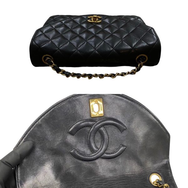 230318rvk 14007 9 Chanel Matelasse Coco Mark Turnlock Lambskin Shoulder Bag Black