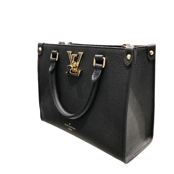 23034148 01 Louis Vuitton Lock Go Taurillon Shoulder Black