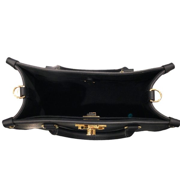 23034148 06 Louis Vuitton Lock Go Taurillon Shoulder Black