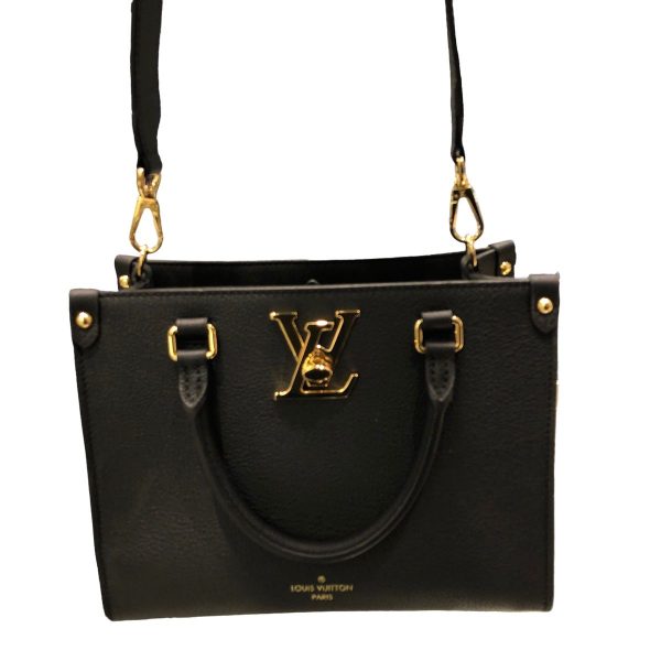 23034148 11 Louis Vuitton Lock Go Taurillon Shoulder Black