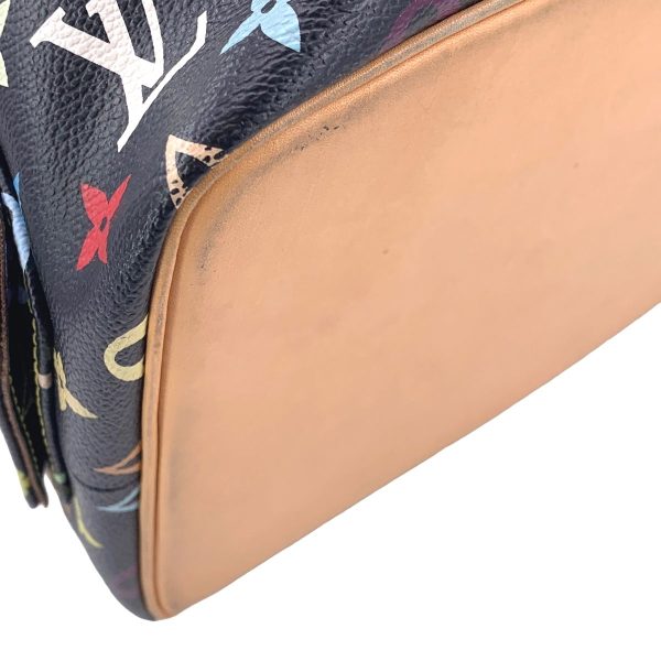 23044349 16 Louis Vuitton Petit Noe Monogram Drawstring Shoulder Bag Multicolor Noir