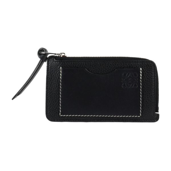 2306113007046 1 Loewe Coin Card Holder Leather Black