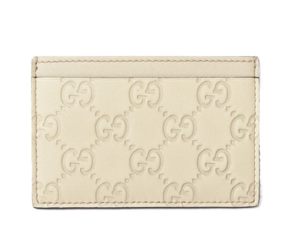 230627 g 1 GUCCI Card Case Guccishima Leather White