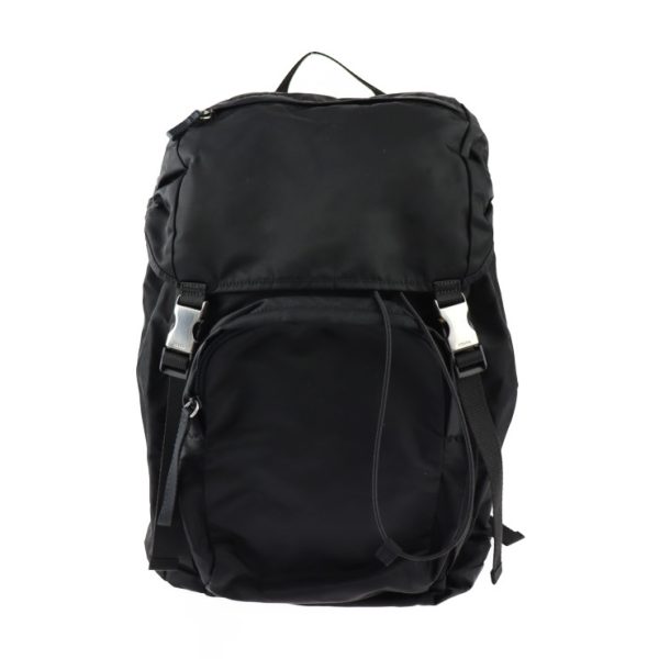 2307123010036 1 Prada Nylon Rucksack Black Backpack