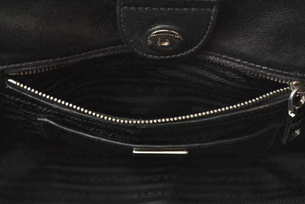 230743 p 12 Prada Handbag Shoulder Bag 2way Black