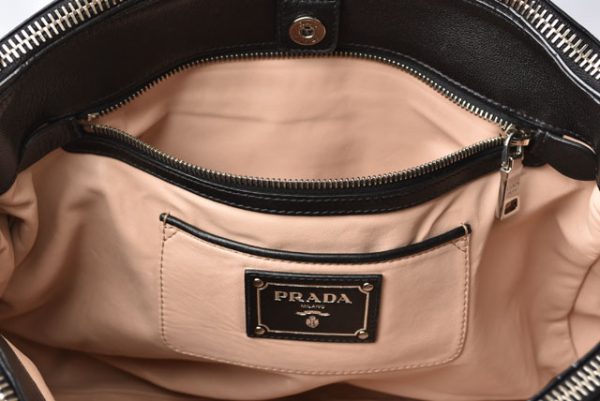 230744 p 6 Prada Handbag Shoulder Bag Nero Black