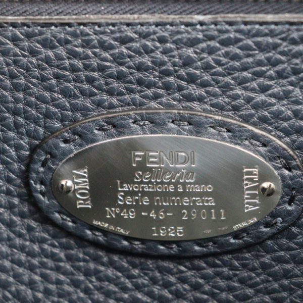 2308023010051 9 Fendi Peekaboo Selleria Handbag Leather Gray