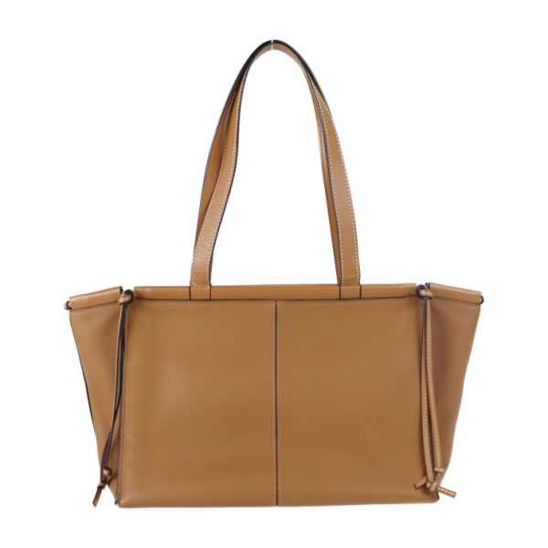 2308053008011 3 Loewe Cushion Tote Small Calf Leather Handbag Camel Brown