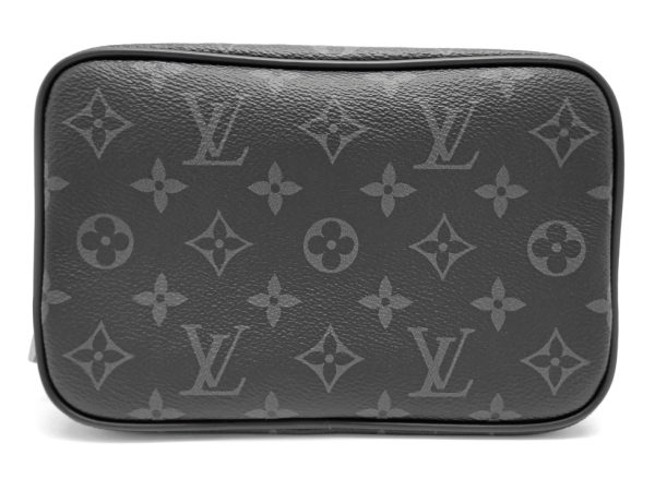 23087302325 01 Louis Vuitton Monogram Eclipse Truth Toilette PM Pouch Bag Black