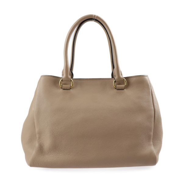 2309083010035 3 Prada Leather Handbag Beige 2WAY