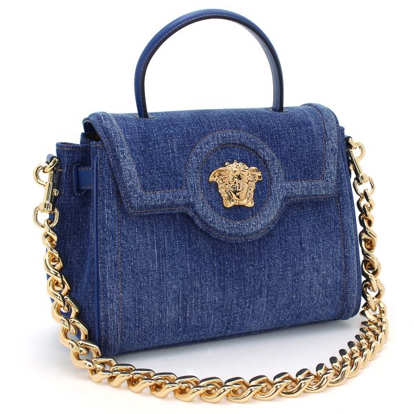 230909 bg9 3 1 Versace Bag 2way Shoulder Bag La Medusa Denim Crossbody