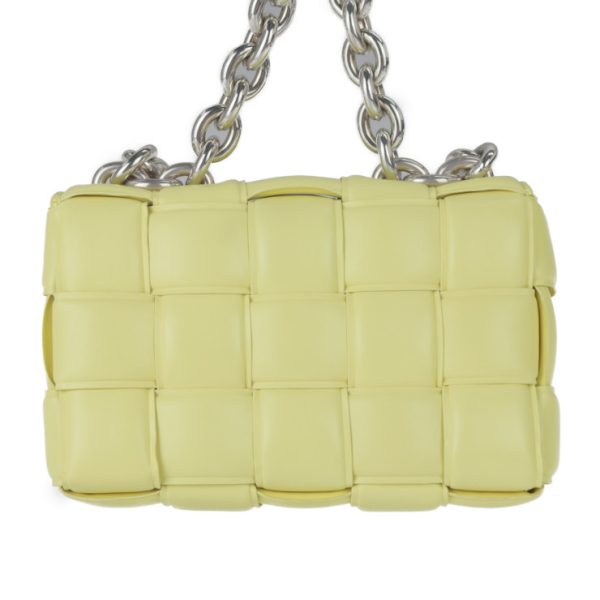 2310053010056 3 Bottega Veneta Chain Cassette Lambskin Shoulder Bag Yellow