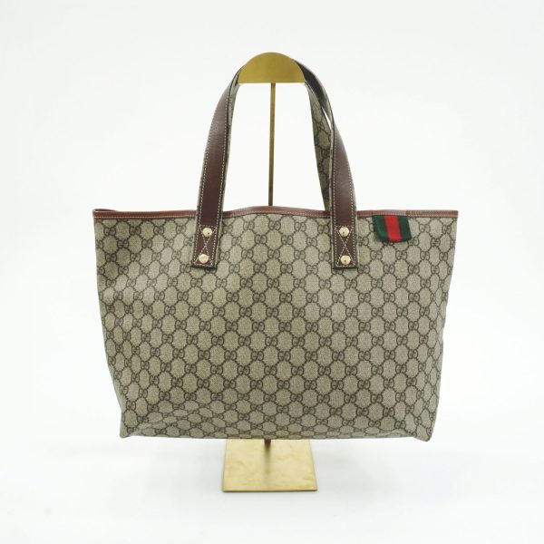 23100534 02 Gucci Gg Supreme Tote Bag Green