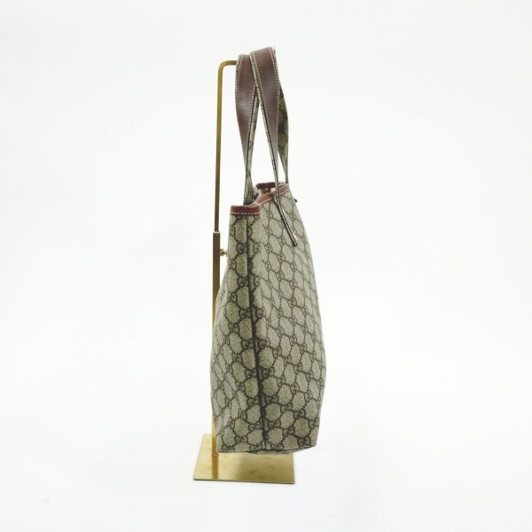 23100534 04 Gucci Gg Supreme Tote Bag Green