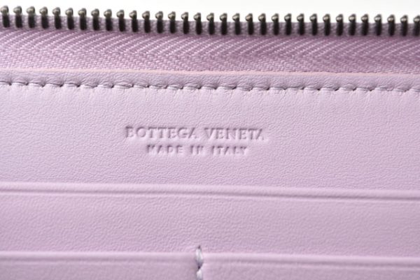 231008 bv 8 Bottega Veneta Wallet Long Wallet Round Zipper Type PALME Light Purple