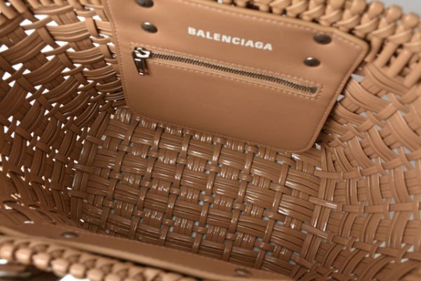 23112517 ba 4 Balenciaga Hand Shoulder Basket Bag Enamel Beige