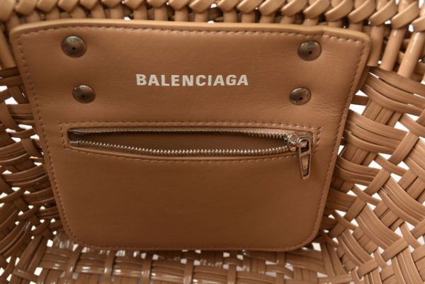 23112517 ba 5 Balenciaga Hand Shoulder Basket Bag Enamel Beige