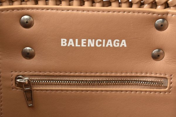 23112517 ba 6 Balenciaga Hand Shoulder Basket Bag Enamel Beige