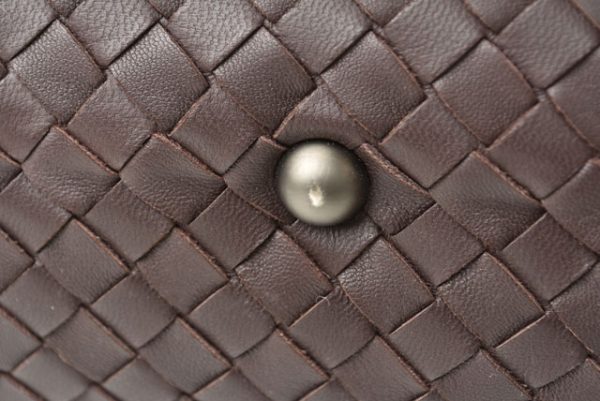 23112602 bv 11 Bottega Veneta Handbag Mini Boston Intrecciato Nappa Montaigne Dark Brown