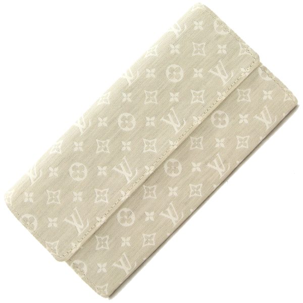 2312050451 Louis Vuitton Mini Lan Portefeuille Sarah Bifold Long Wallet Canvas Dune