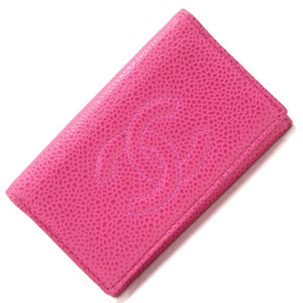 2312060231 Chanel Key Case Caviar Skin Pink