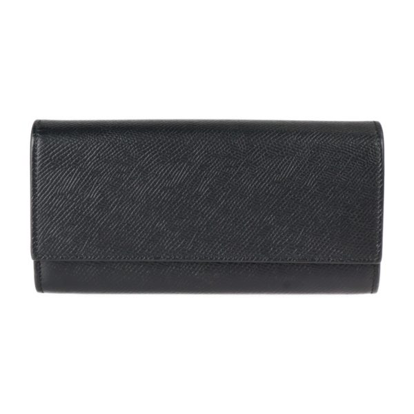 2313043010070 1 Celine Large Flap Wallet Calf Leather Black