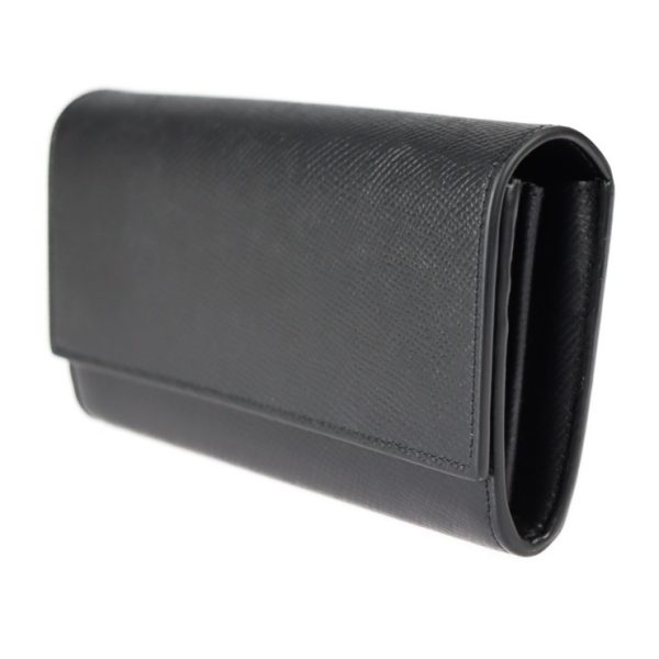 2313043010070 2 Celine Large Flap Wallet Calf Leather Black