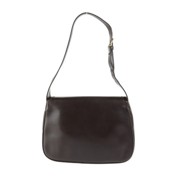 2314031001020 3 Celine Triomphe Shoulder Bag Leather Brown