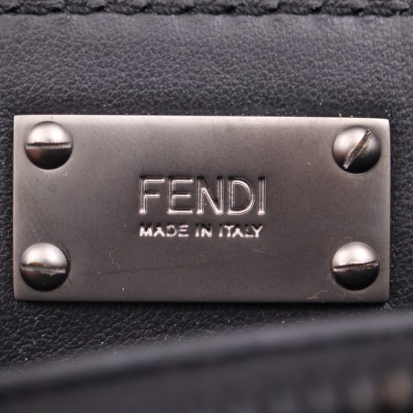 2314063010135 12 Fendi Peekaboo Fit Selleria Business Bag Leather Black